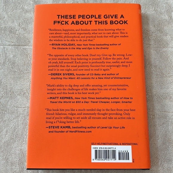 The Subtle Art or Not Giving A F*ck by Mark Manson - Picture 4 of 4